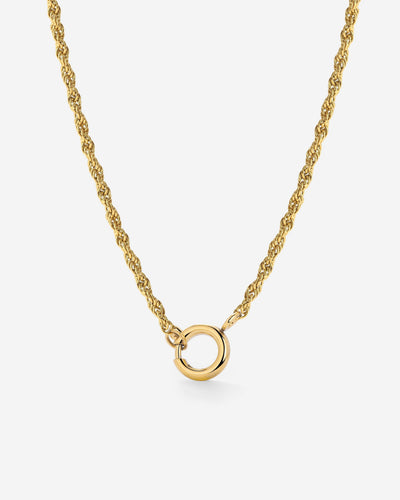 Rope Chain Charm Collana Oro