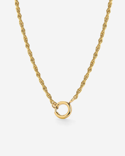 Rope Chain Charm Collana Oro