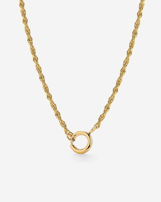 Rope Chain Charm Collana Oro
