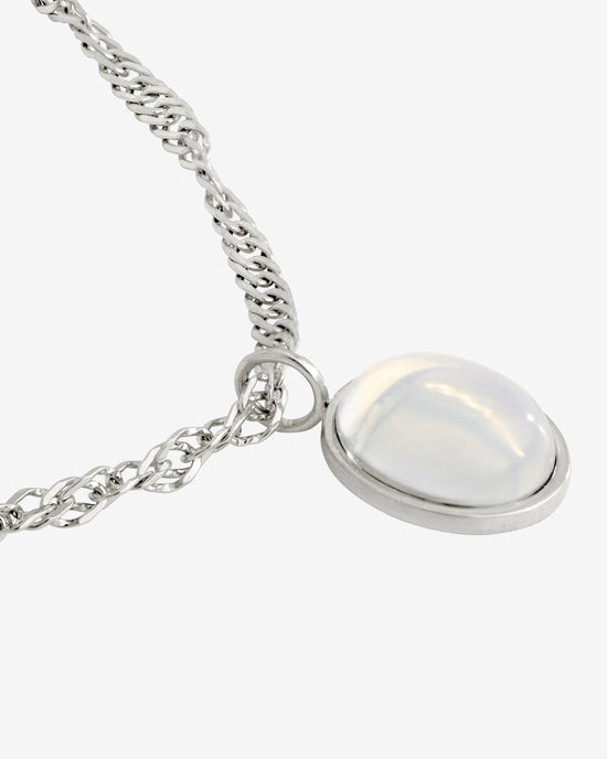 Oval Pendant Collana Argento