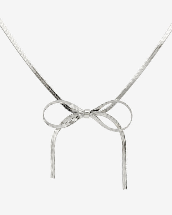 Sweet Bow Collana Argento