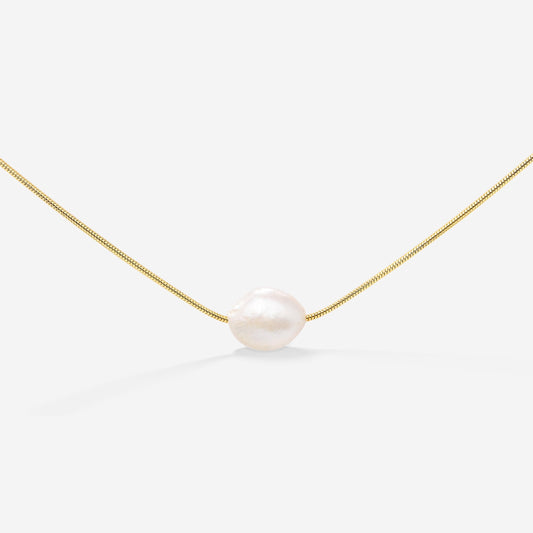 Minimalist Pearl Collana Oro