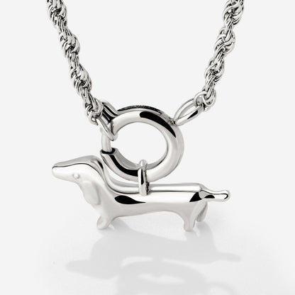 Shorty Rope Chain Collana Set Argento