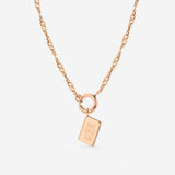 Book Lovers Club Singapore Chain Collana Set Oro Rosa