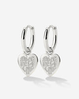 More Self-Love Hoop Set Small Argento