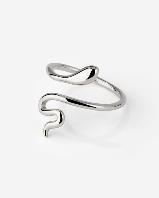 Slim Snake Anello Argento