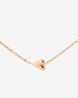 Flowy Heart Collana Oro Rosa