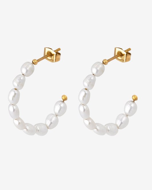 Pearly Leni Hoop Orecchini Oro