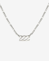 Angel Number Collana Argento 222