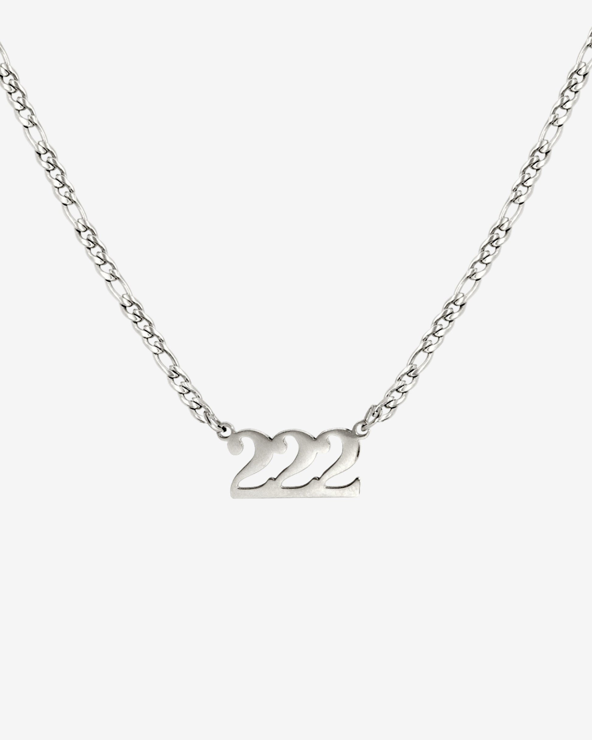 Angel Number Collana Argento 222