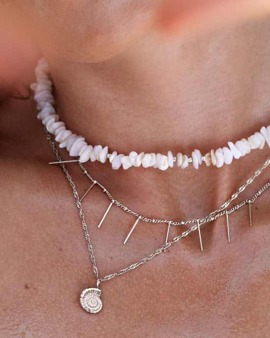 By the Beach Choker Argento