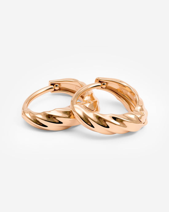 Mini Twist Orecchini Oro Rosa