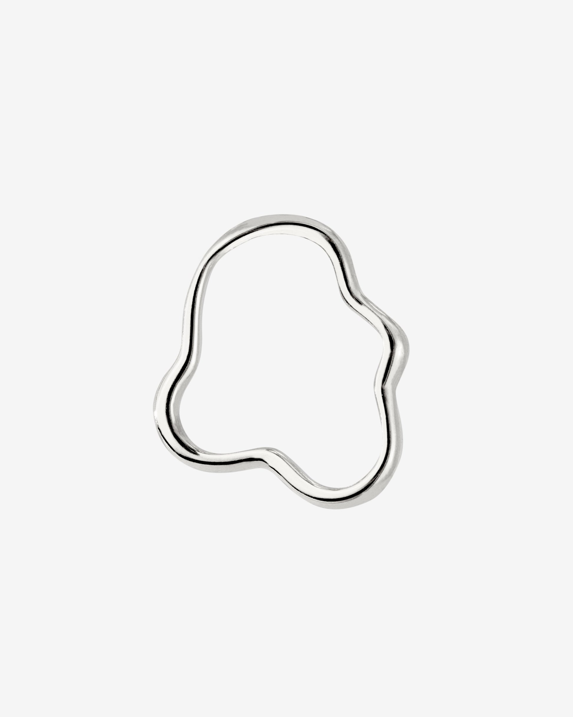 Forming Fluids Oval Hoop Set Baby Argento