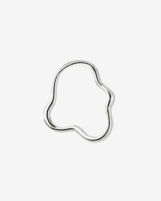 Forming Fluids Oval Hoop Set Baby Argento
