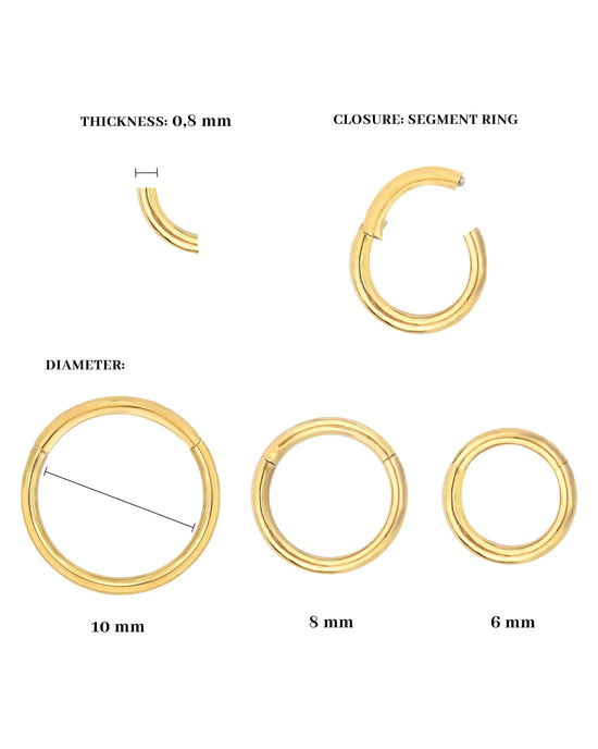 Basic Click Piercing Oro