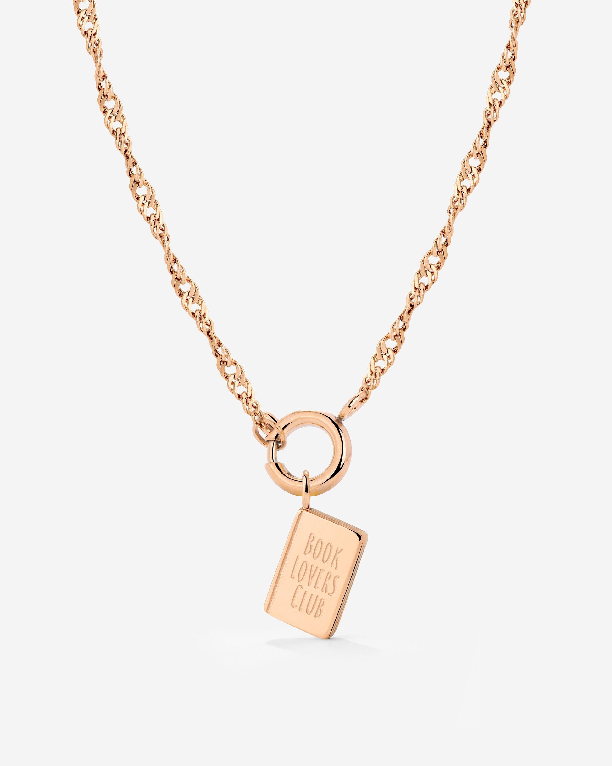 Book Lovers Club Singapore Chain Collana Set Oro Rosa