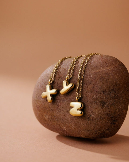 Bubble Letter Collana Argento