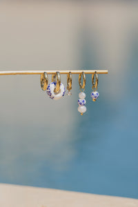 Painted Blue Hoop Set Small