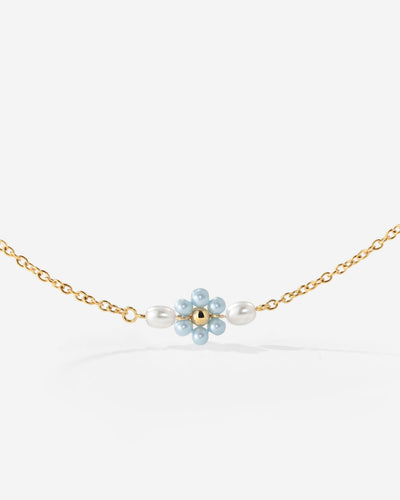 Forever Blue Daisy Collana Oro