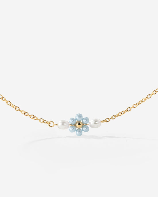 Forever Blue Daisy Collana Oro