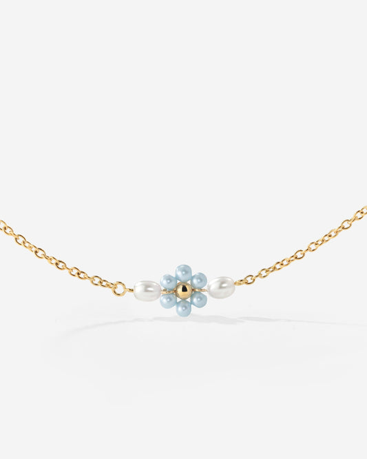 Forever Blue Daisy Collana Oro