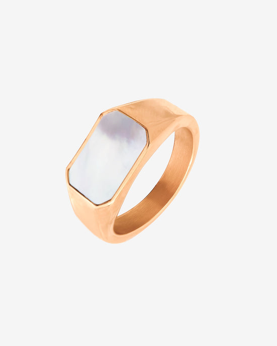 Mother of Pearls Anello Oro Rosa