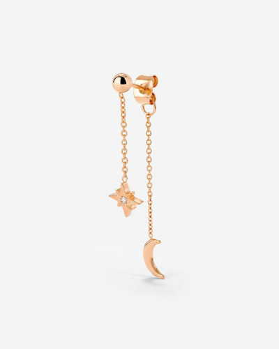 Shiny Ines Stud Orecchino Oro Rosa