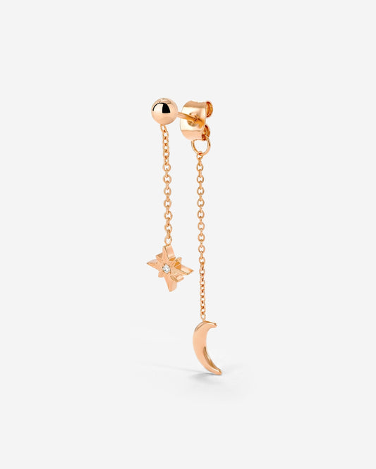 Shiny Ines Stud Orecchino Oro Rosa