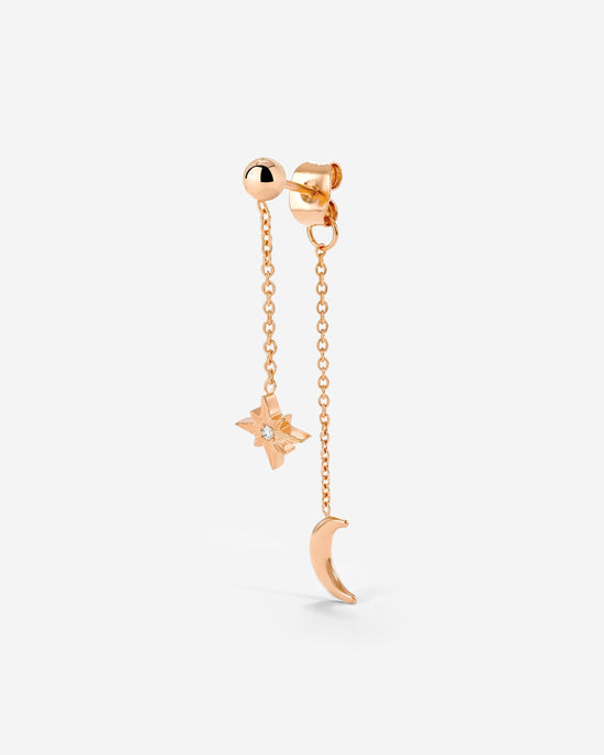 Shiny Ines Stud Orecchino Oro Rosa