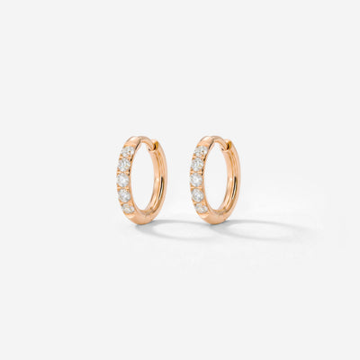 Glimmer Hoops Baby Oro Rosa