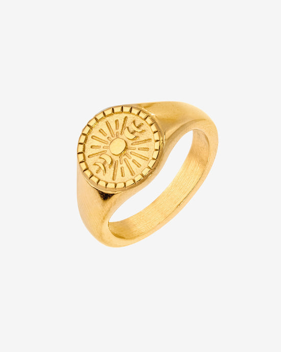 Power Krissi Signet Anello Oro
