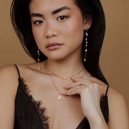 Blush Pearl Collana Oro Rosa