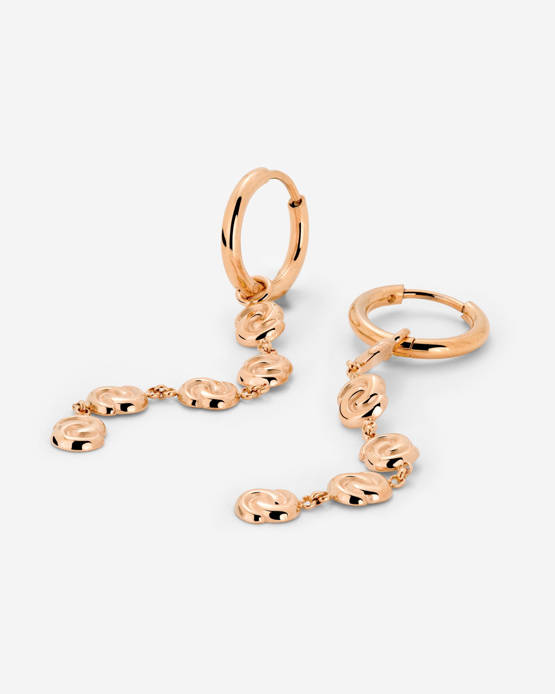 Tides of Time Hoop Set Small Oro Rosa