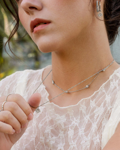 Flowery Collana Argento