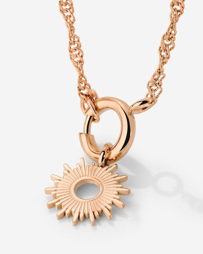 Sun Ray Singapore Chain Collana Oro Rosa