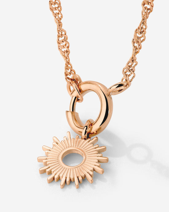 Sun Ray Singapore Chain Collana Oro Rosa