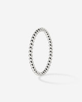 Narrow Sphere Anello Argento
