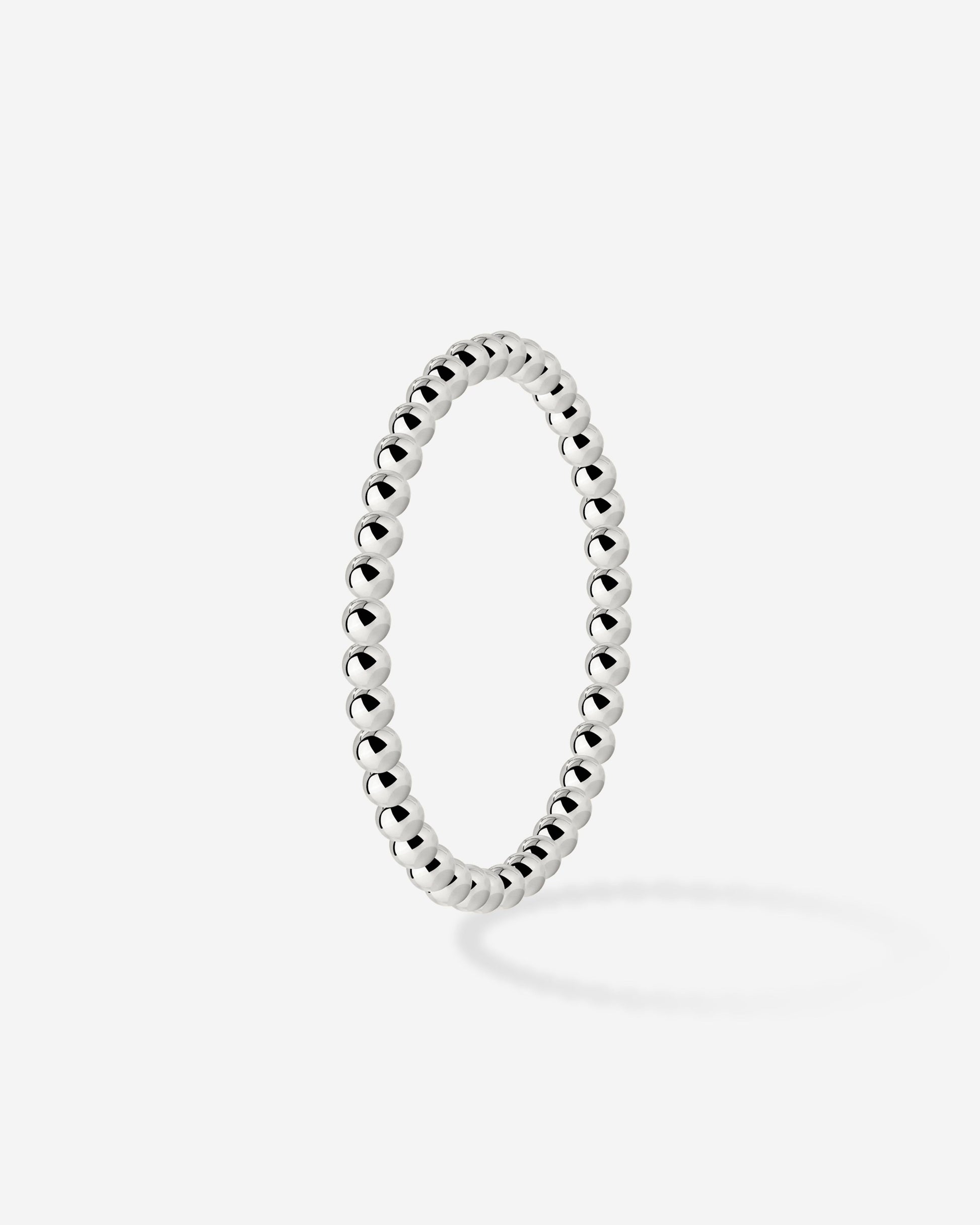 Narrow Sphere Anello Argento