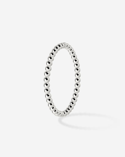 Narrow Sphere Anello Argento