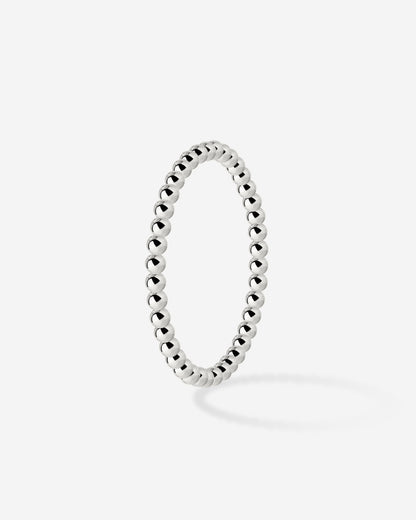Narrow Sphere Anello Argento