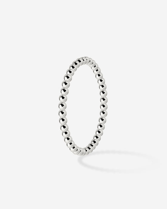Narrow Sphere Anello Argento