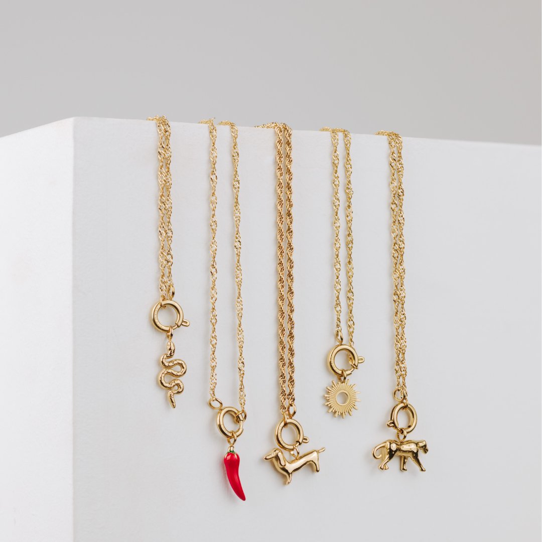 Shorty Rope Chain Collana Set Argento