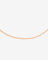 Criss Cross Chain Collana Oro Rosa