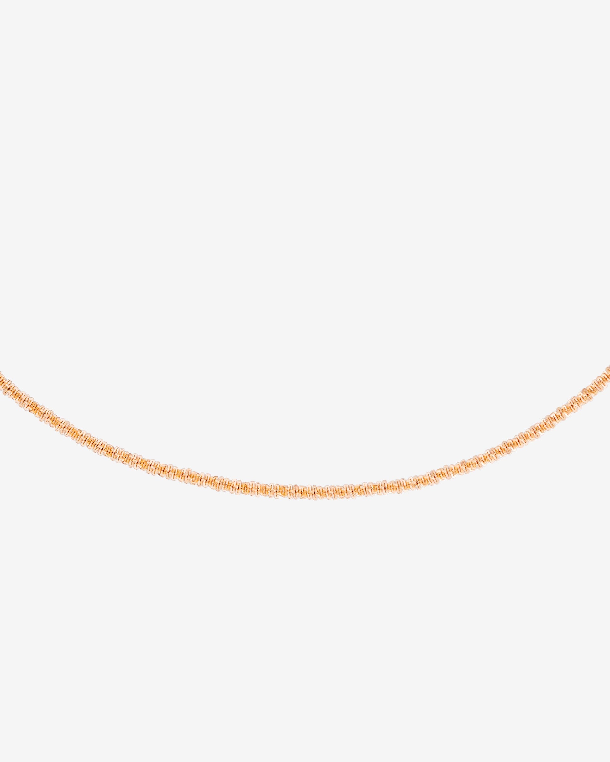 Criss Cross Chain Collana Oro Rosa