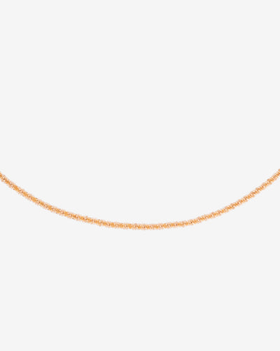 Criss Cross Chain Collana Oro Rosa