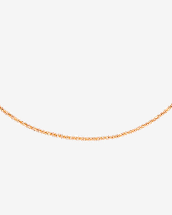 Criss Cross Chain Collana Oro Rosa