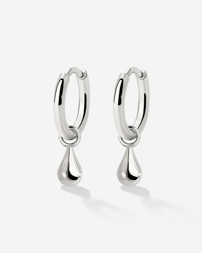 Drop it Hoop Set Small Argento