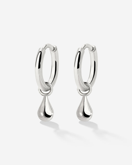 Drop it Hoop Set Small Argento