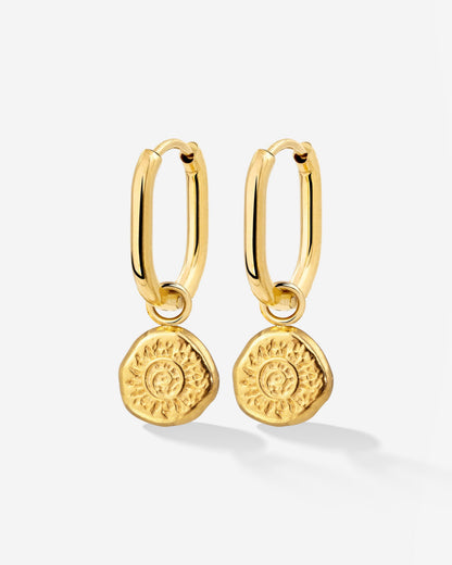 Sun Seeker Oval Hoop Set Baby Oro