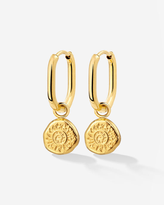 Sun Seeker Oval Hoop Set Baby Oro